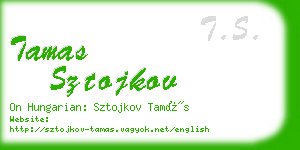 tamas sztojkov business card